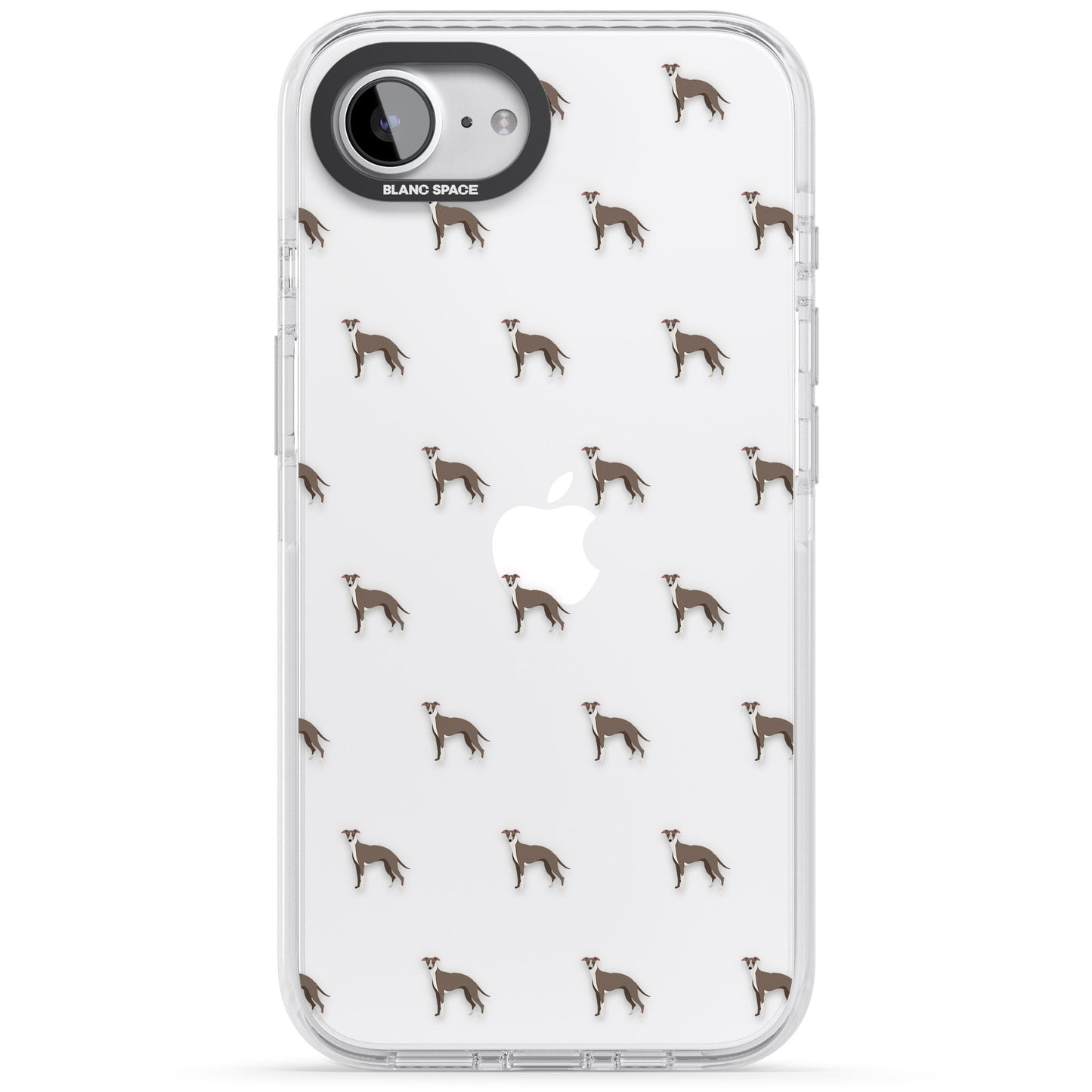 Motif de chien whippet transparent