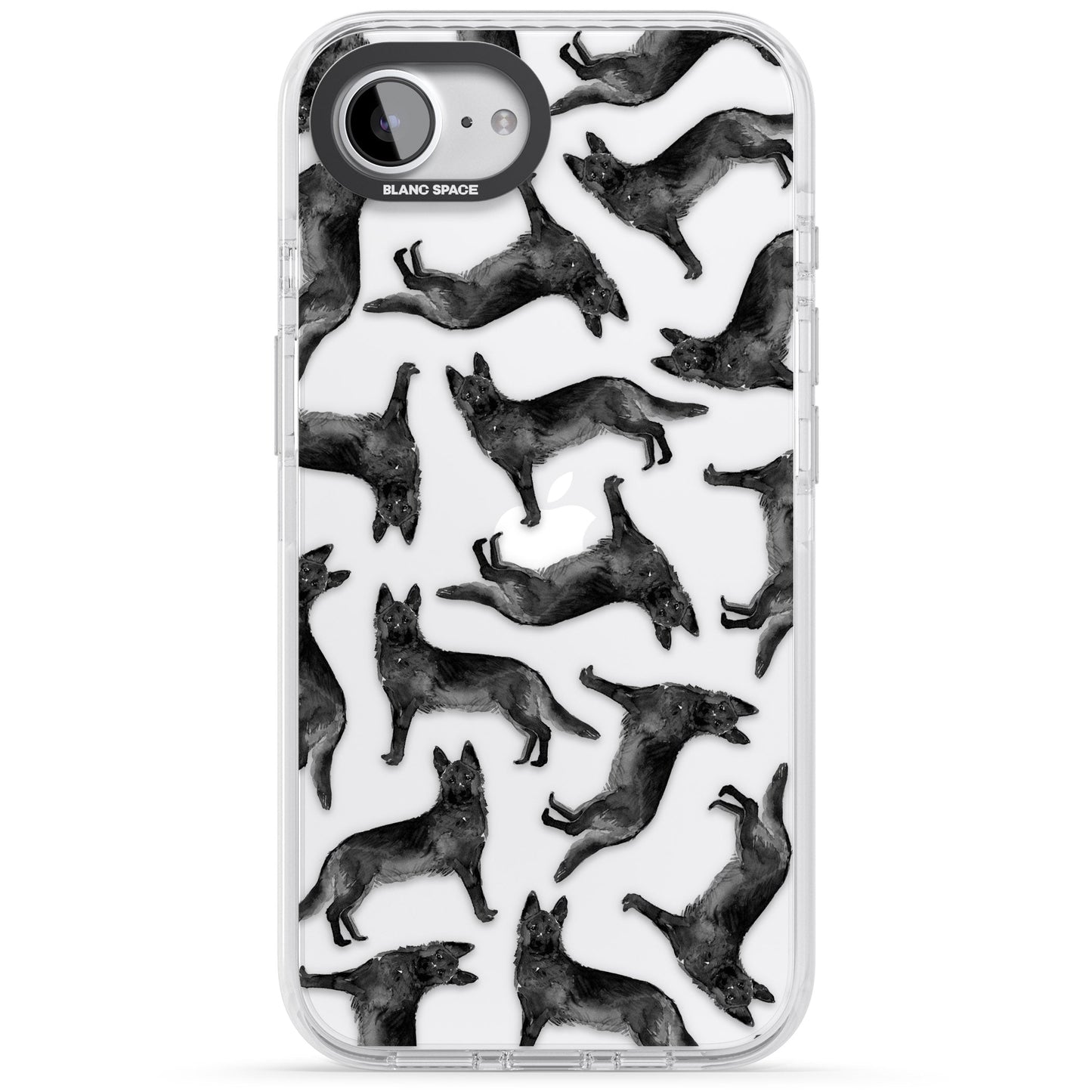 German Shepherd Pattern Black