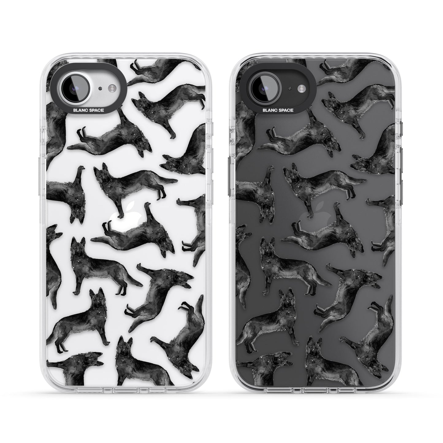 German Shepherd Pattern Black