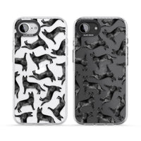 German Shepherd Pattern Black