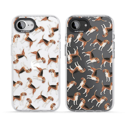 Beagle Watercolor Pattern