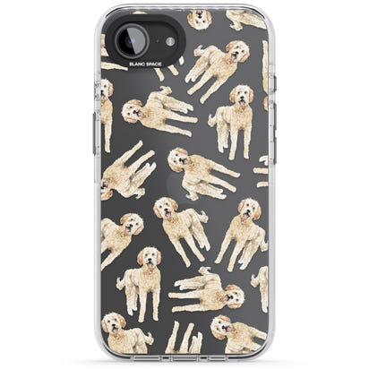 Goldendoodle Watercolour Dog Pattern