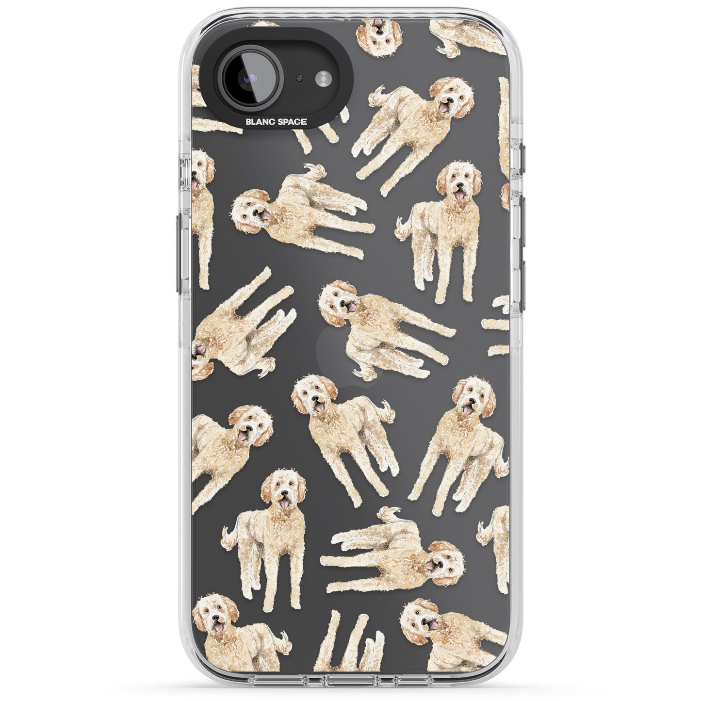 Goldendoodle Watercolour Dog Pattern