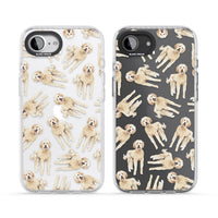 Goldendoodle Watercolour Dog Pattern