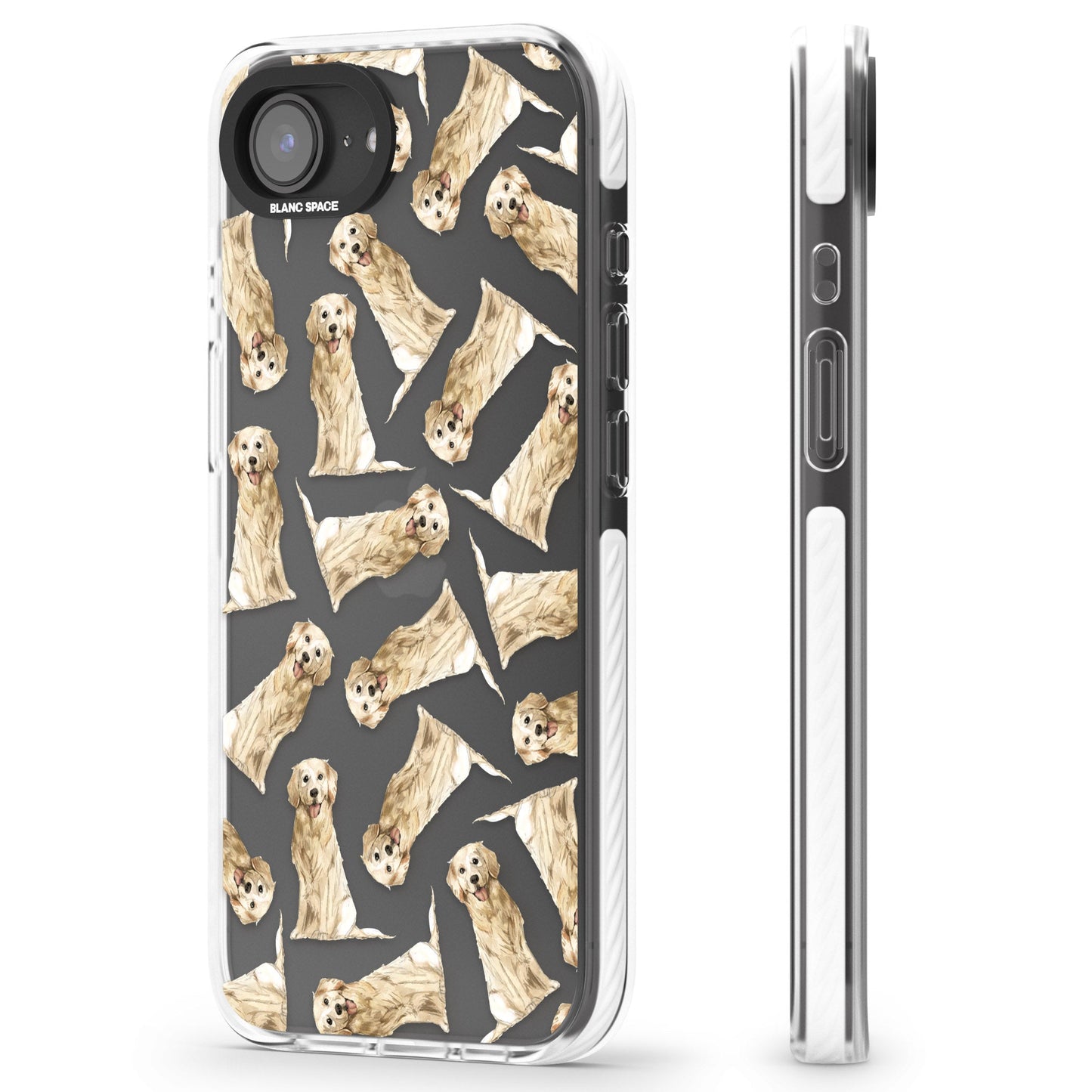 Motif aquarelle de Golden Retriever