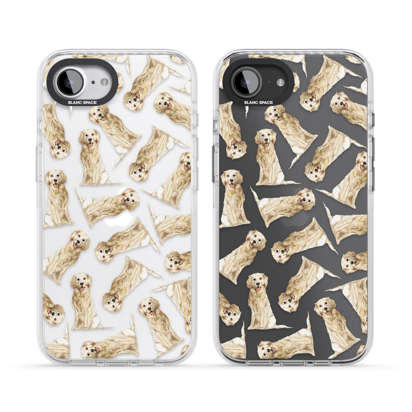 Motif aquarelle de Golden Retriever