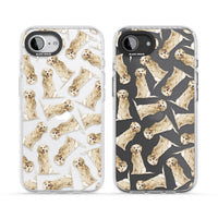 Motif aquarelle de Golden Retriever