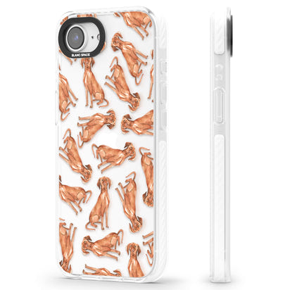 Hungarian Vizsla Watercolor Pattern