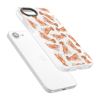 Hungarian Vizsla Watercolor Pattern