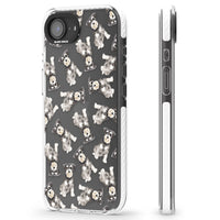 Aquarellzeichnung eines Zwergschnauzers