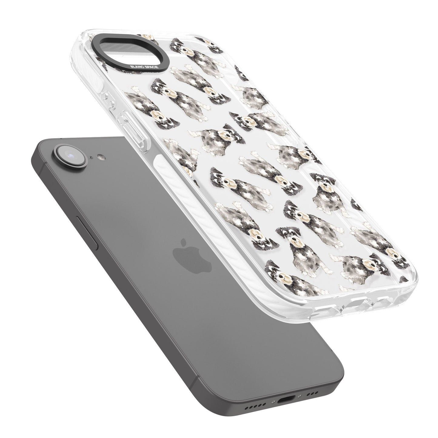 Aquarellzeichnung eines Zwergschnauzers