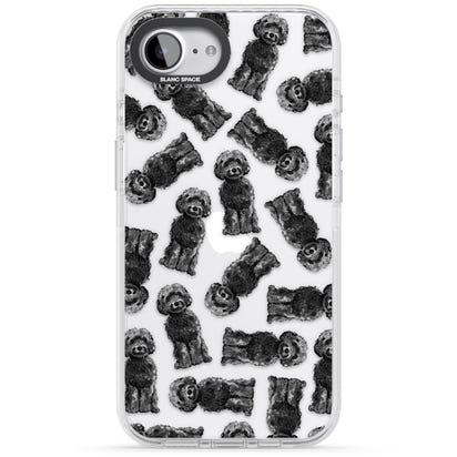 Black Cockapoo Watercolor