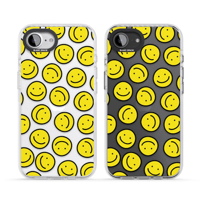 Motif de visage souriant