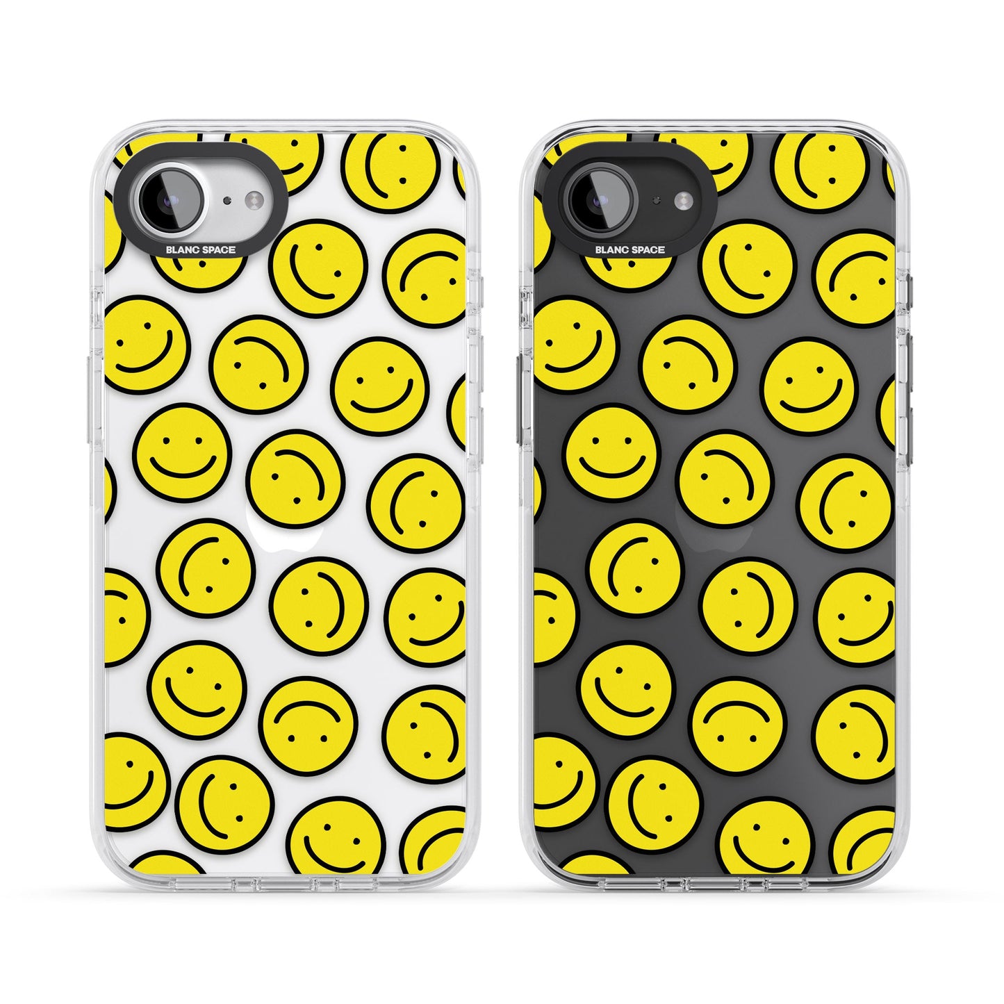 Motif de visage souriant