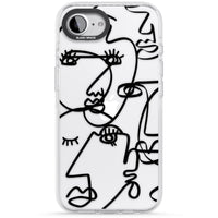 Abstract Line Art Black Clear