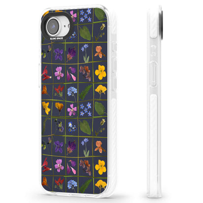 Grille de fleurs sauvages