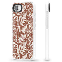 Fleurs sauvages et fougères sur terre cuite