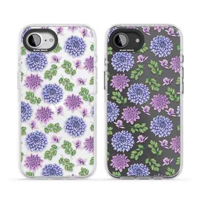 Purple Dahlias Floral