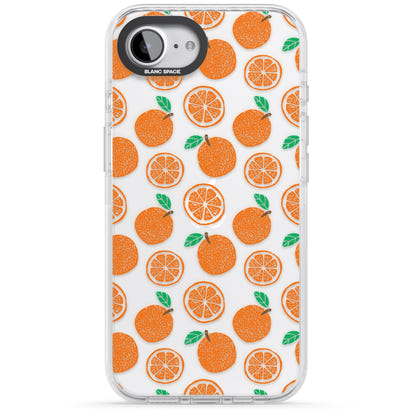 Orangefarbenes Muster