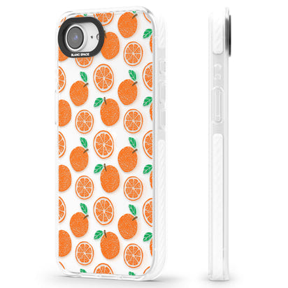 Orangefarbenes Muster