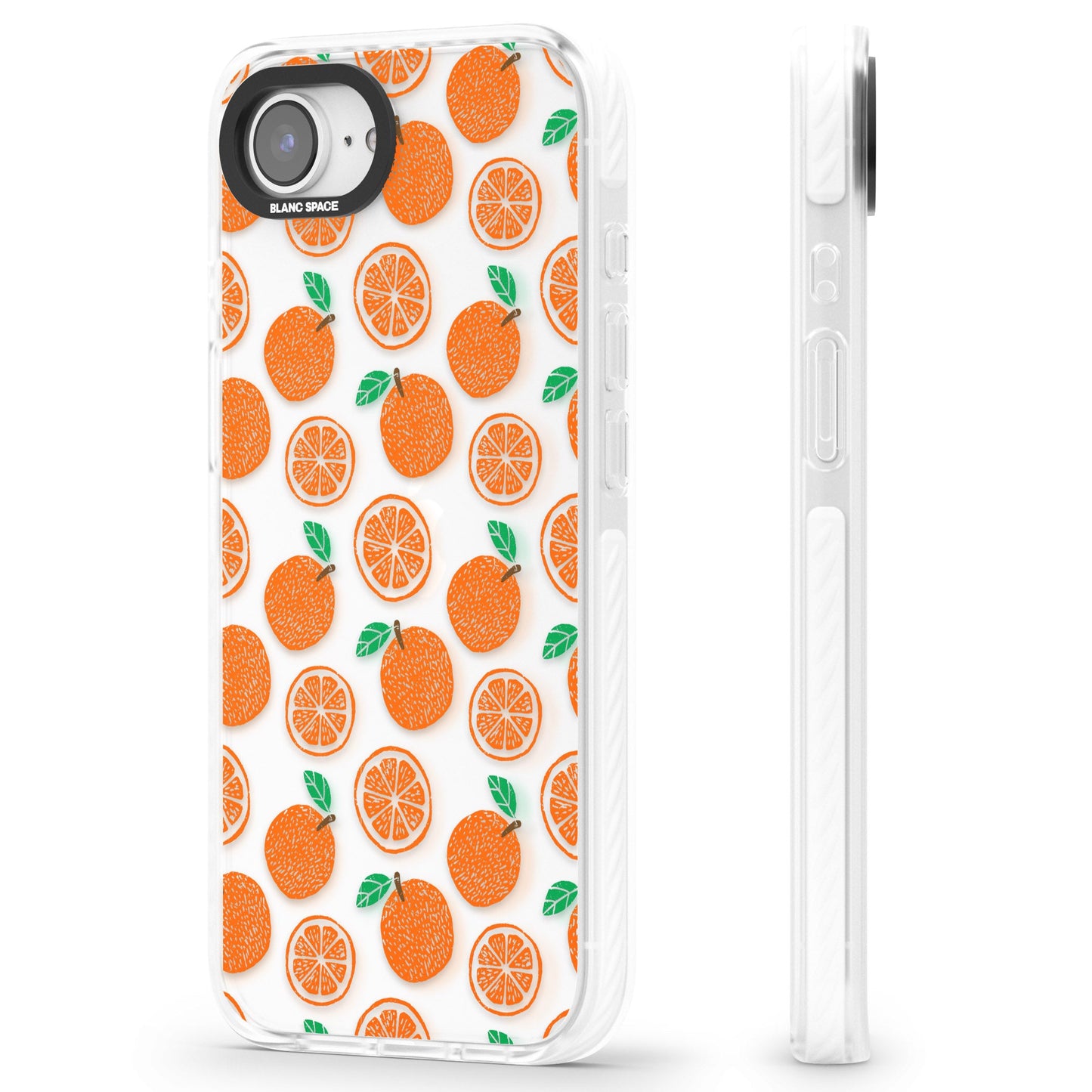 Orangefarbenes Muster