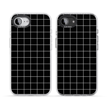 Minimalist Grid Pattern Black