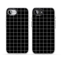 Minimalist Grid Pattern Black