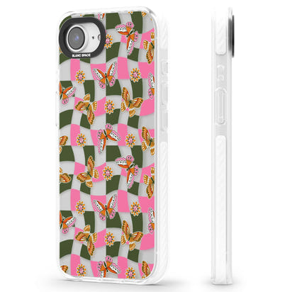 Wavy Butterfly Checked Pattern