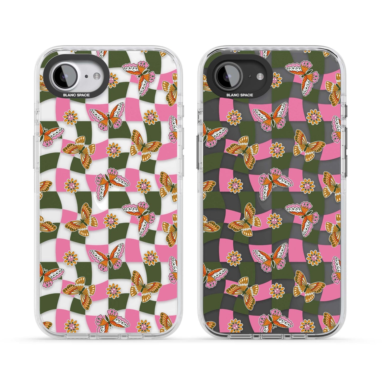 Wavy Butterfly Checked Pattern