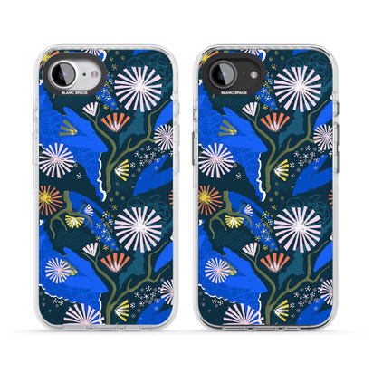 Dark Botanicals Abstract Pattern