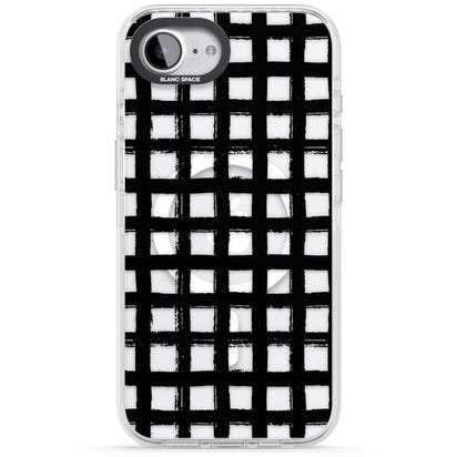 Messy Black Grid Clear