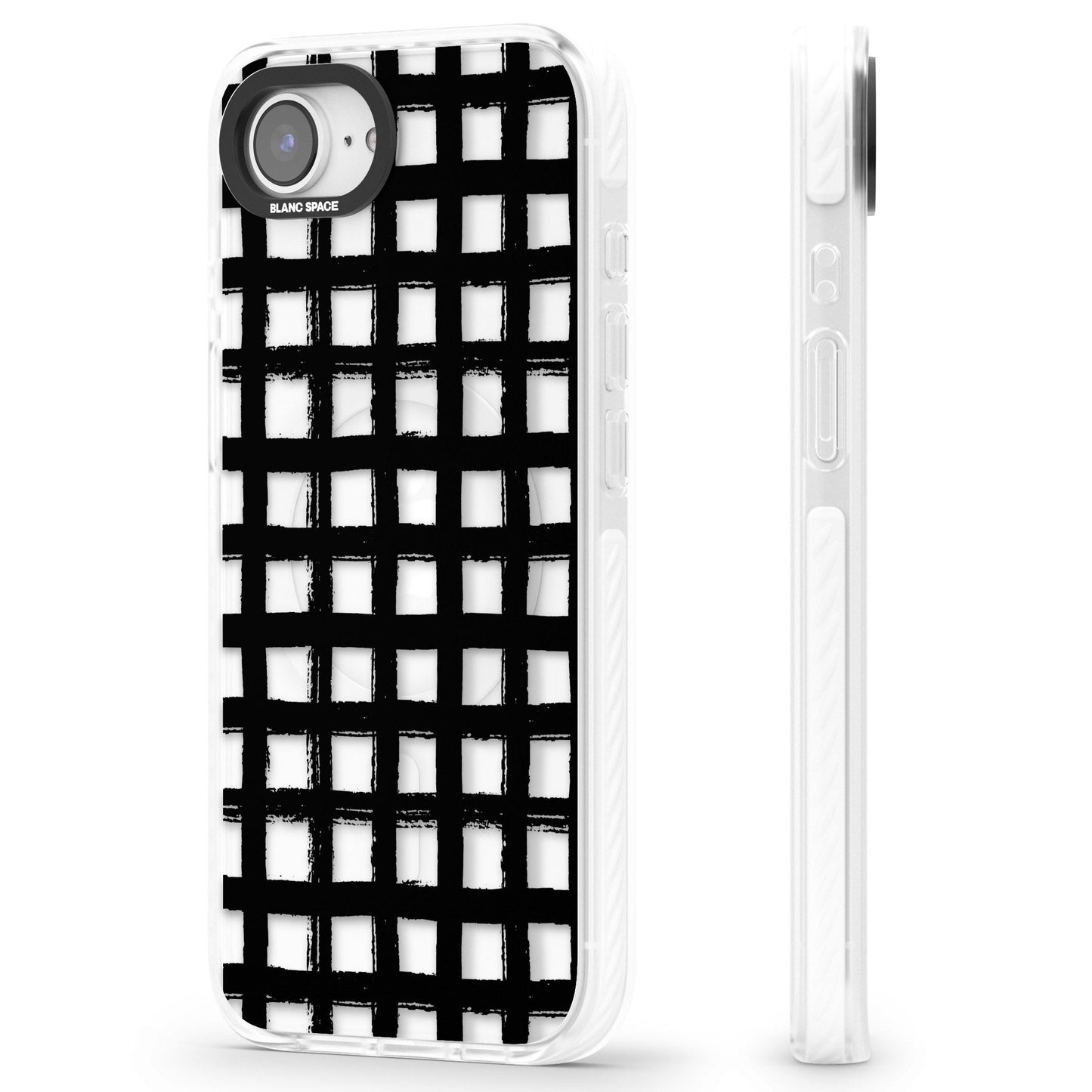 Messy Black Grid Clear