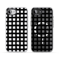 Messy Black Grid Clear