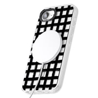 Messy Black Grid Clear