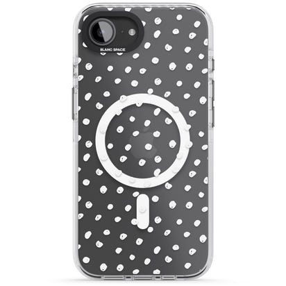 Messy White Dot Pattern