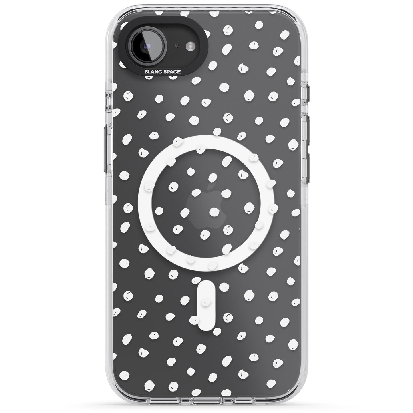 Messy White Dot Pattern