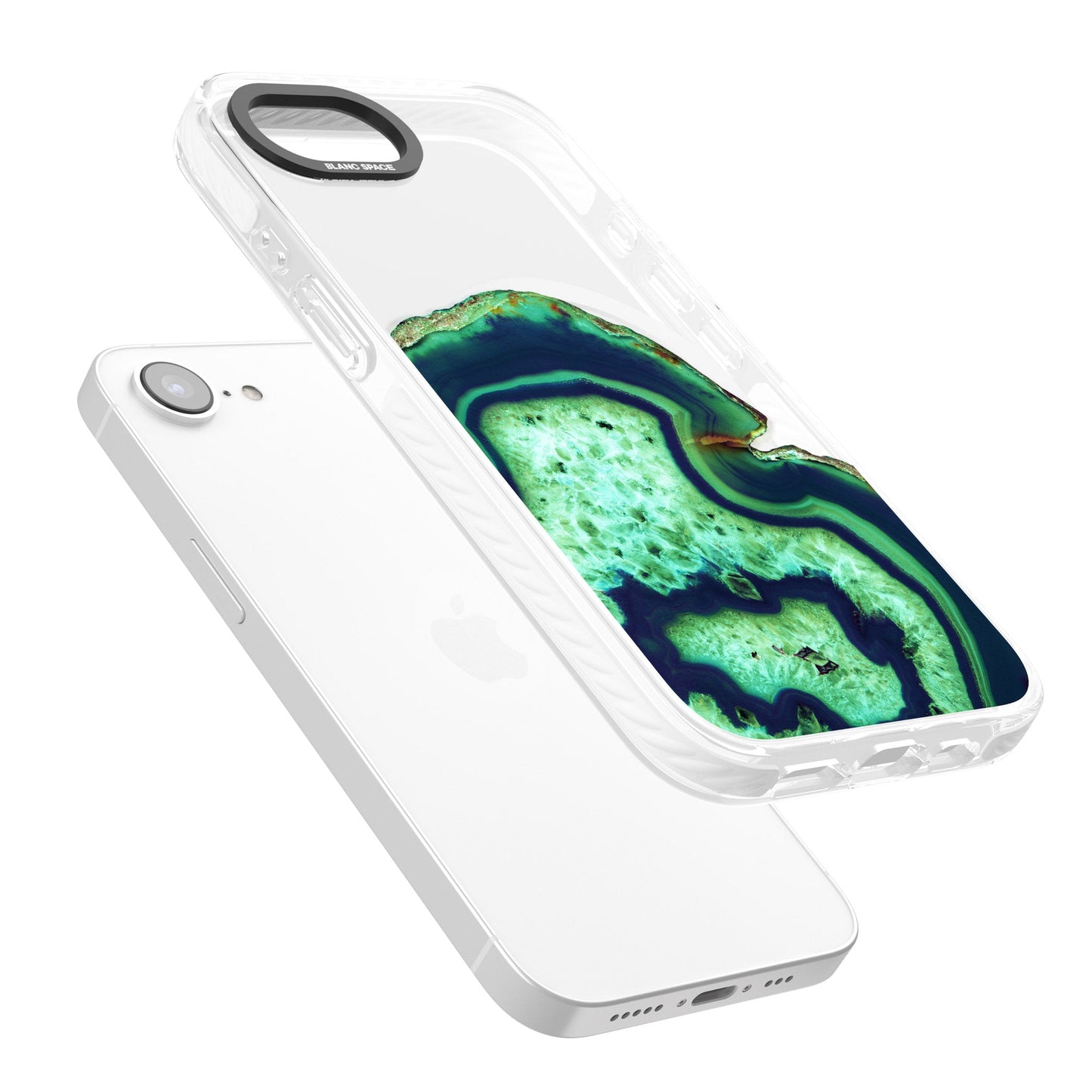 Tranche d'agate émeraude