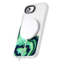 Tranche d'agate émeraude