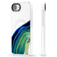 Grüne und blaue Smaragd-Geode