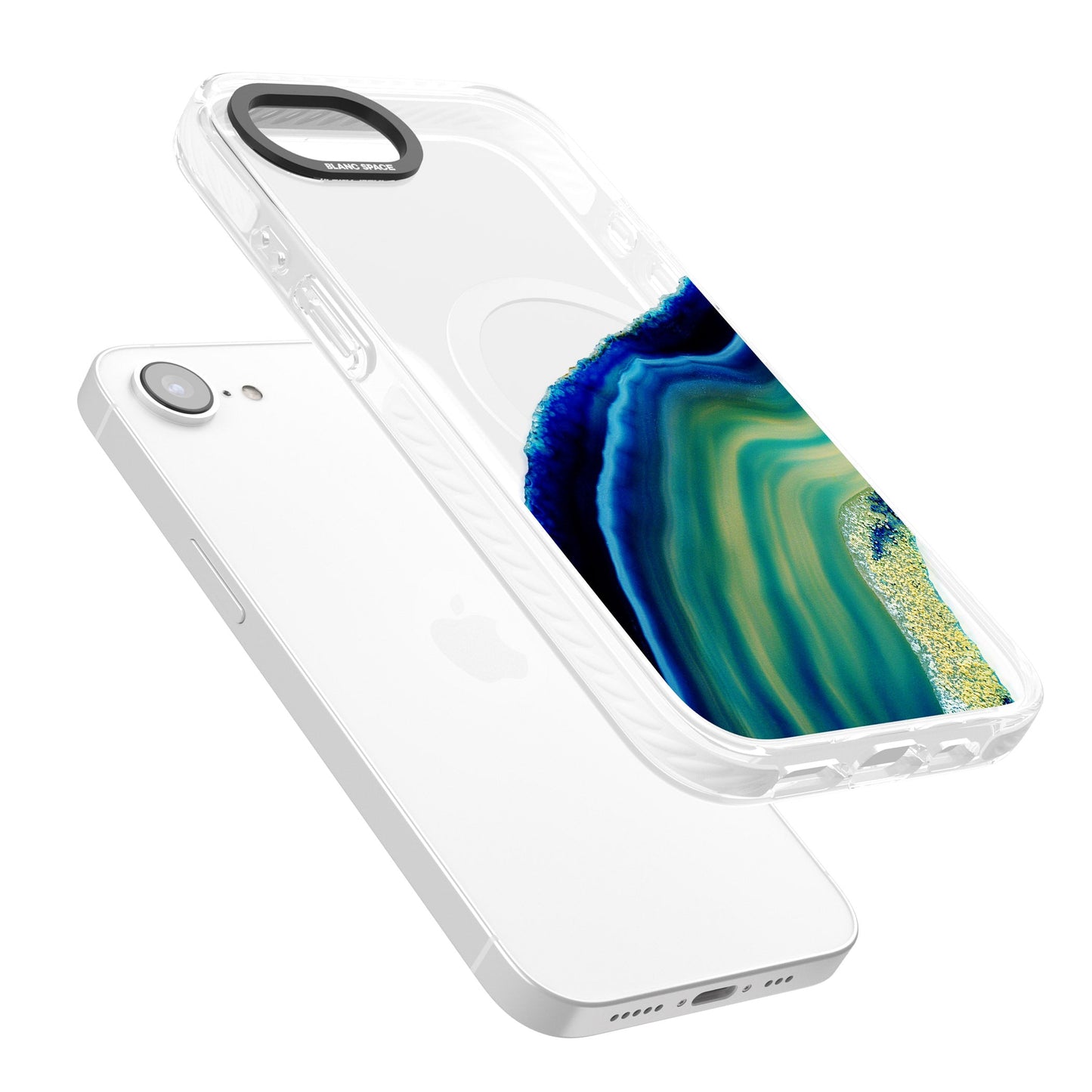 Grüne und blaue Smaragd-Geode