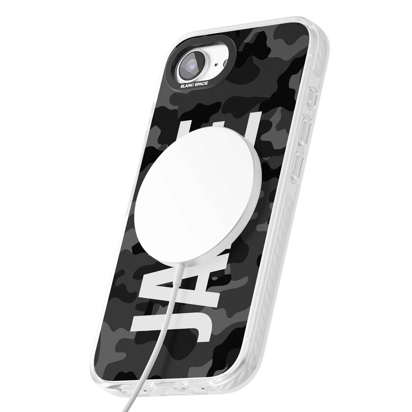 Personalised Black Camo Name Vertical