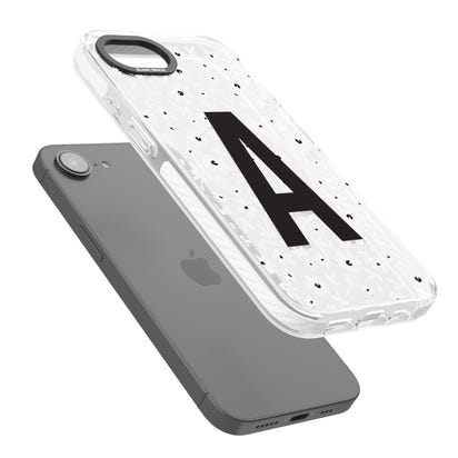 Initiale en gras personnalisée et florale