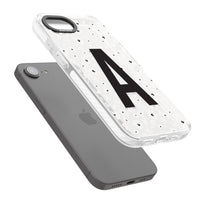 Initiale en gras personnalisée et florale