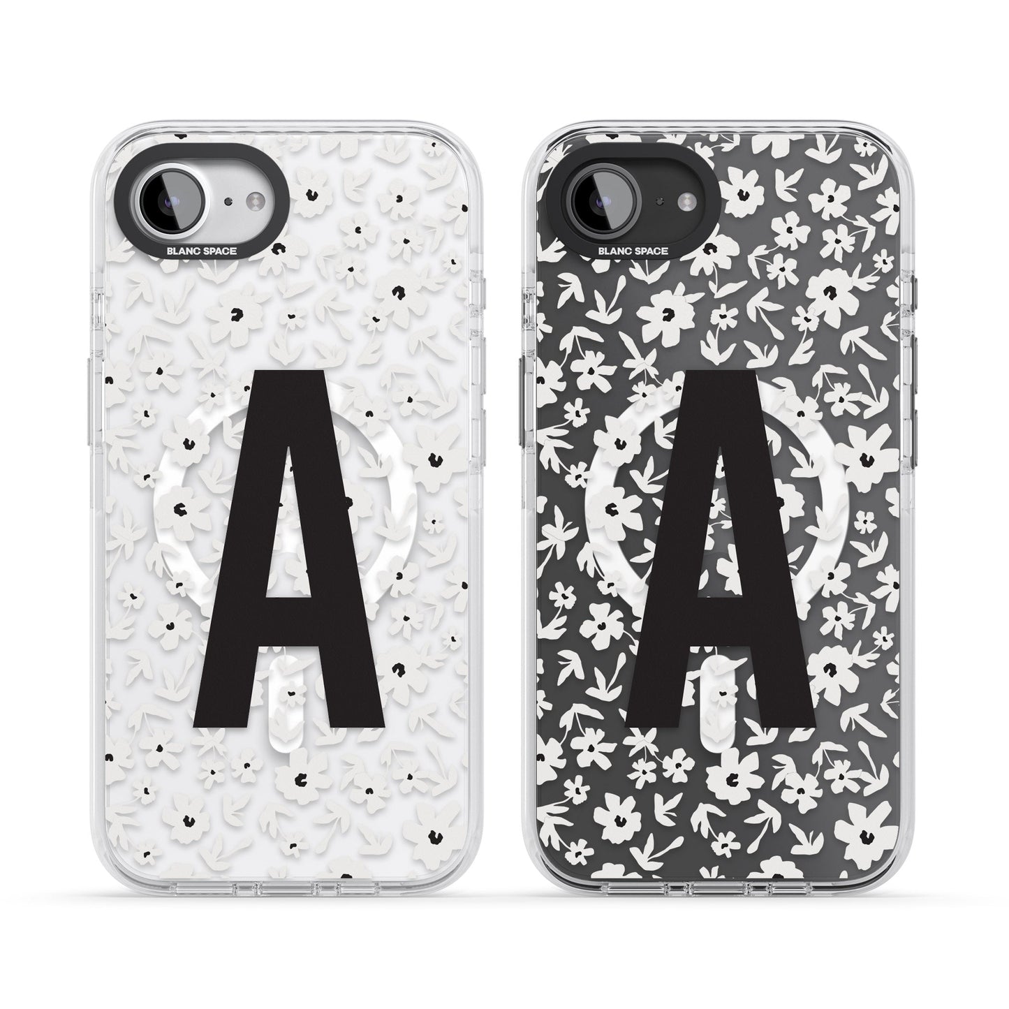 Initiale en gras personnalisée et florale