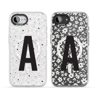 Initiale en gras personnalisée et florale