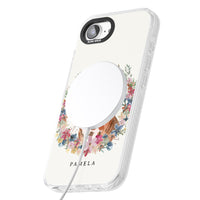 Personalised English Bulldog Floral Portrait