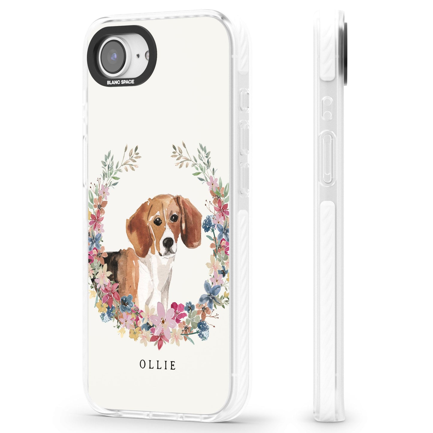 Personalised Beagle Floral Portrait
