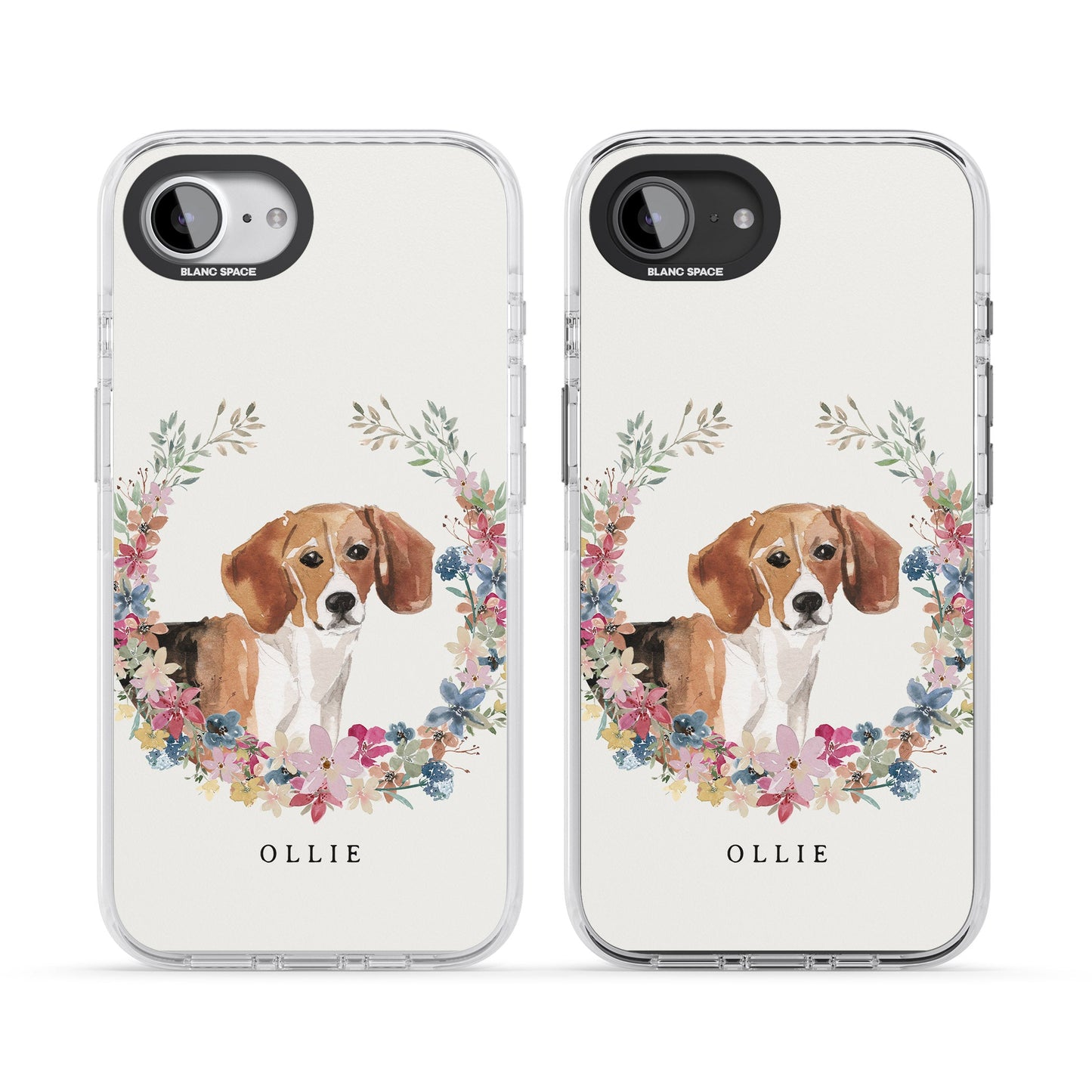 Personalised Beagle Floral Portrait