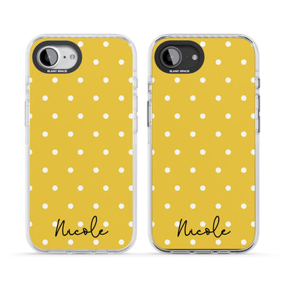 Personalised Yellow Polka Dot