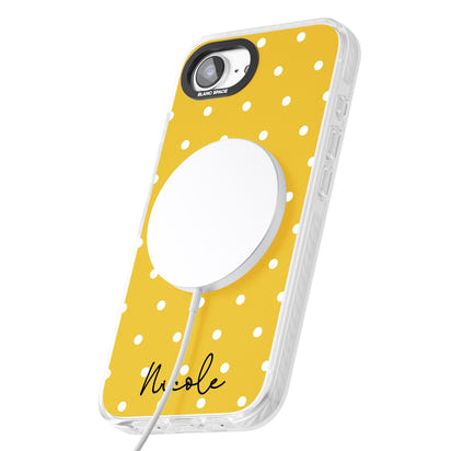 Personalised Yellow Polka Dot